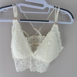 Aerie Cream Lace Bralette